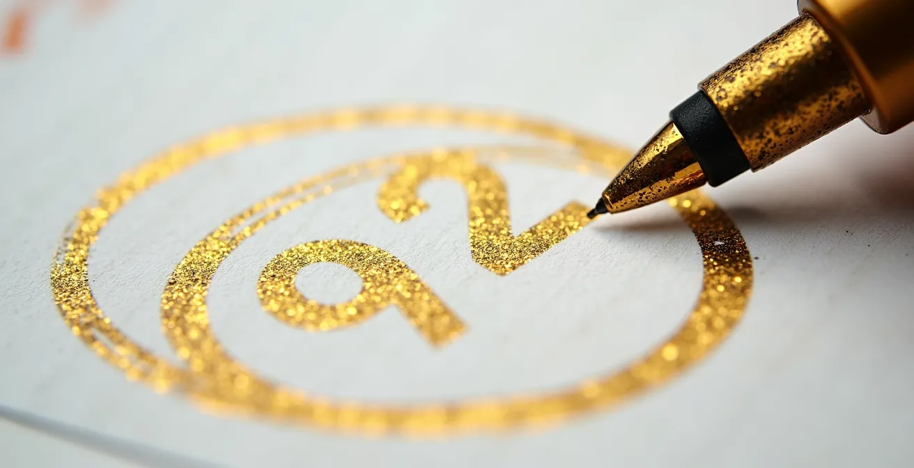 Vue macro d'un calendrier avec marqueur doré sur date importante, sans texte visible