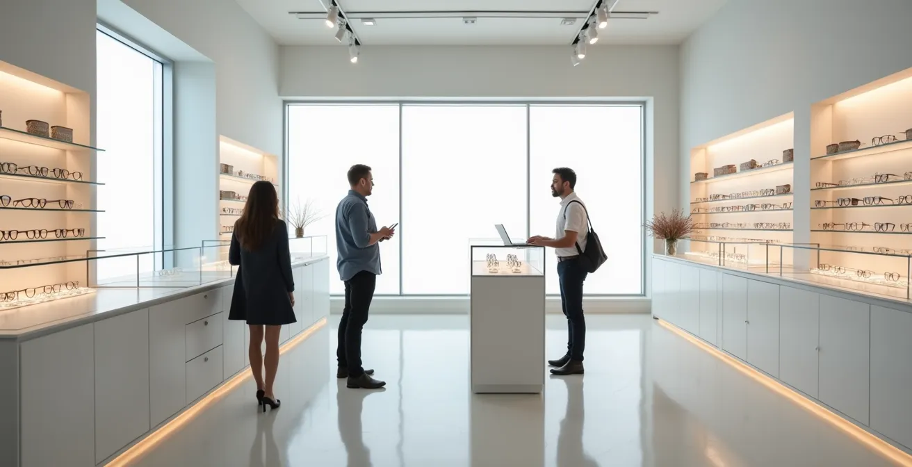 Comparaison visuelle des économies réalisées grâce aux réseaux de soins en optique