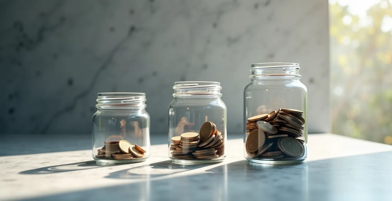 Visualisation de la décomposition d'une pension de retraite d'indépendant avec la part de la pension de base, de la complémentaire et de l'épargne personnelle.