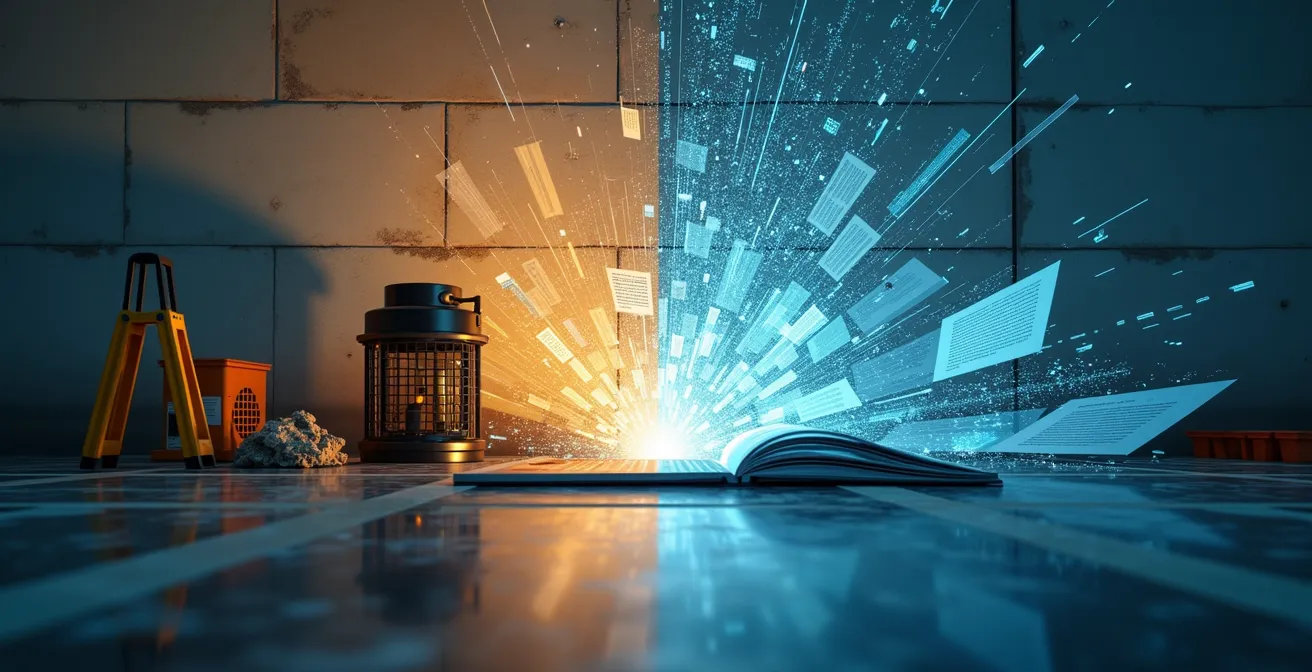 Représentation symbolique de la distinction entre RC Exploitation et RC Professionnelle à travers des objets métaphoriques